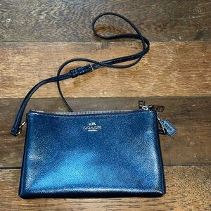 Coach Midnight Blue Lyla Pebble Crossbody
